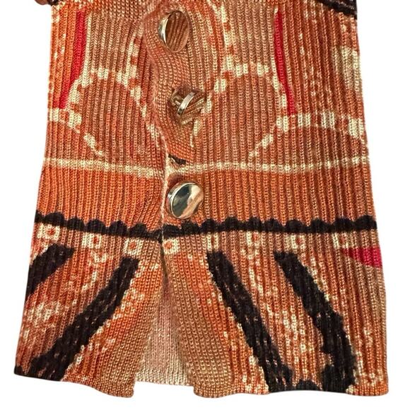 Chico's NWT Mock neck Light Sweater tunic Multicolor Paisley Print Size 2  Large - Picture 2 of 7